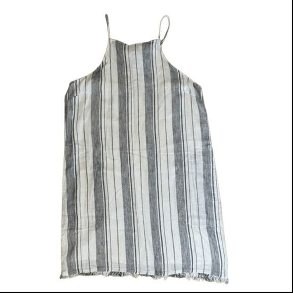 Cloth & Stone ~ Linen Sheath Dress ~ Size M ~ Lace up details on back - Picture 1 of 8